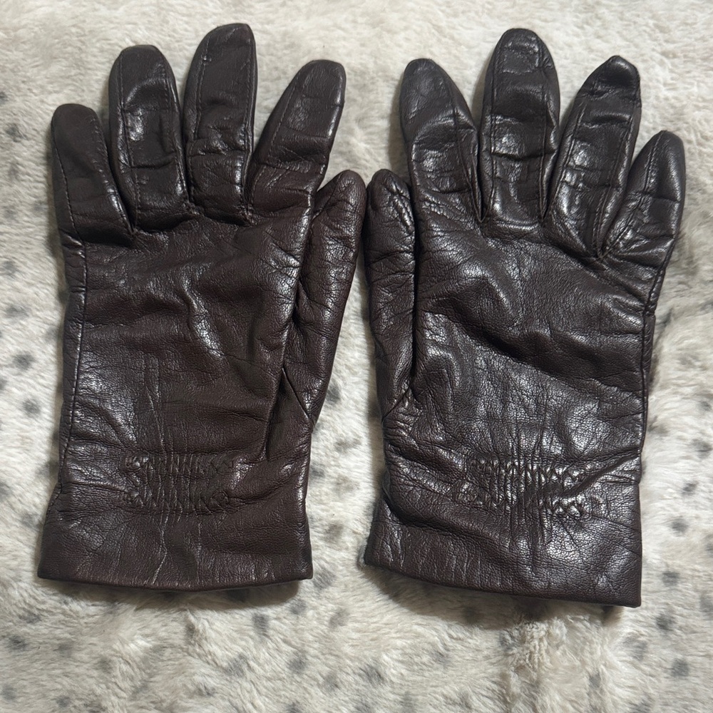 Women’s Brown Leather Gloves